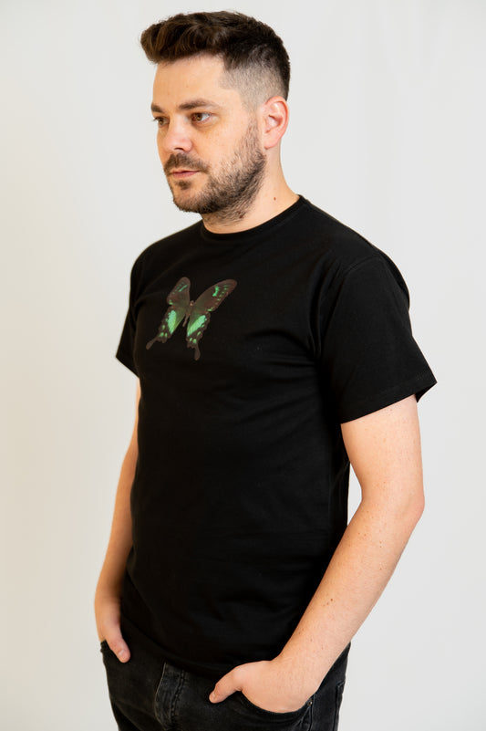 Tricou Fluture Verde Unisex