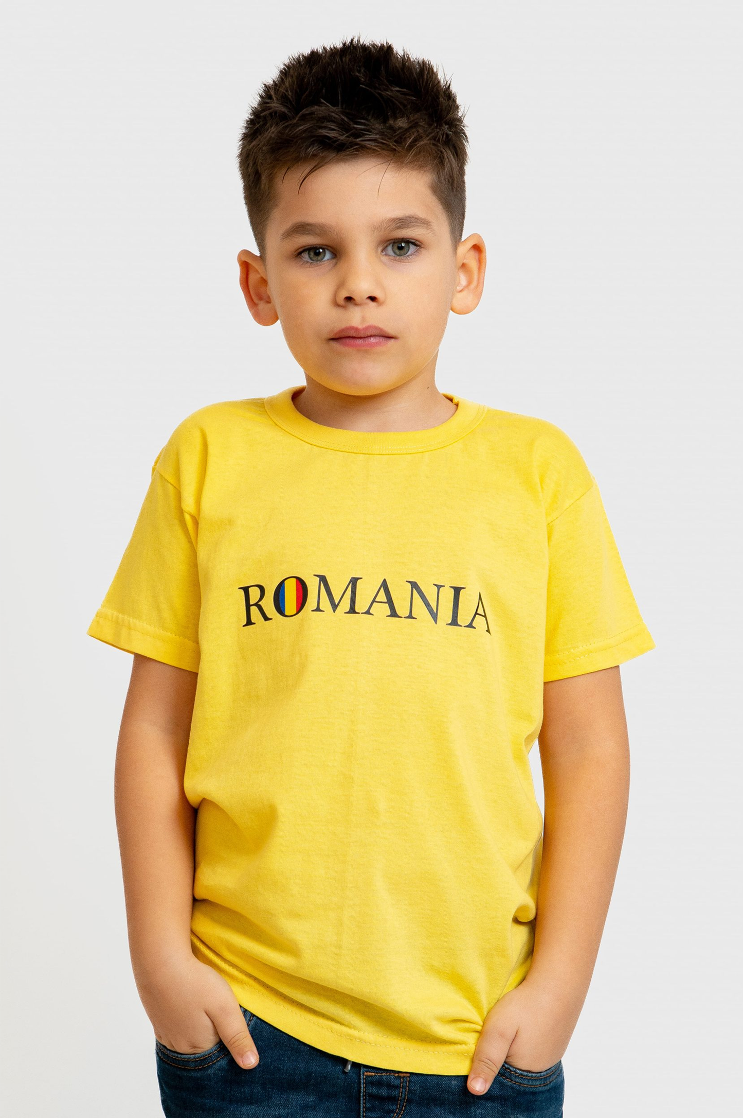 Tricou Traditional Personalizat Text Romania - copii Model CEZAR
