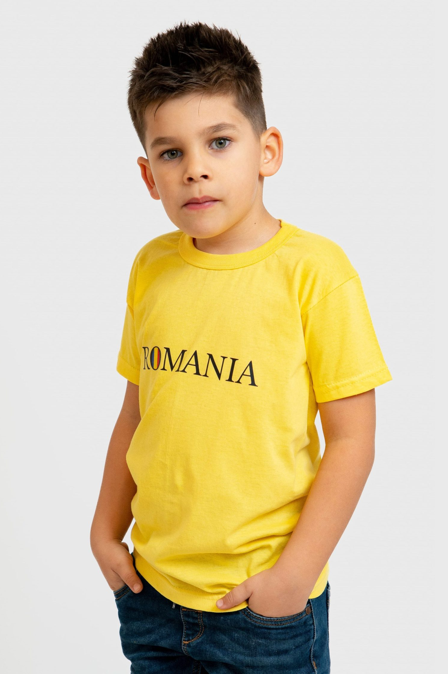 Tricou Traditional Personalizat Text Romania - copii Model CEZAR
