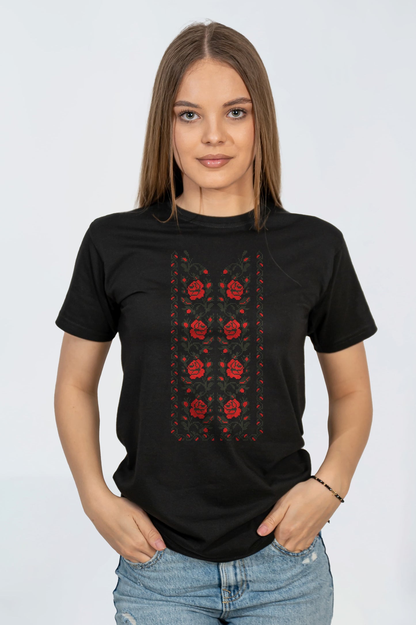 Tricou Motiv Floral Traditional 1