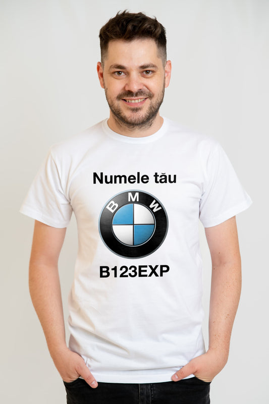 Tricou Personalizat BMW – Numele tau & Numar Auto