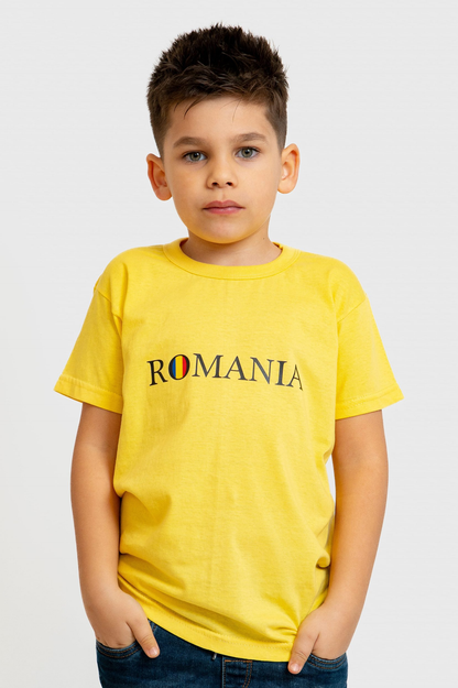Tricou Traditional Personalizat Text Romania - copii Model CEZAR