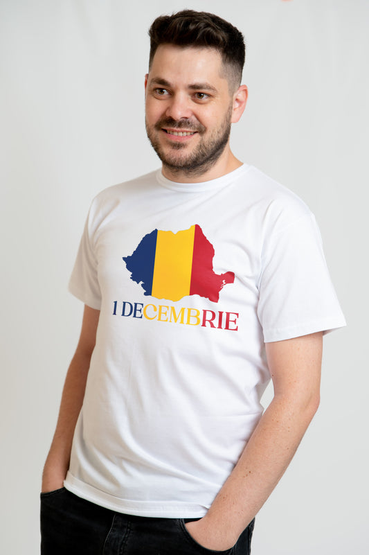 Tricou 1 Decembrie Romania Harta