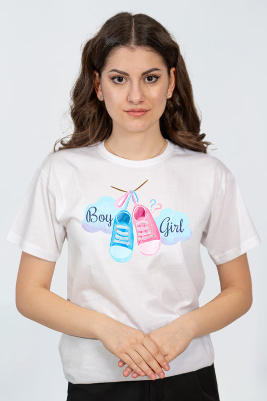 Tricou Gender Reveal personalizat – Boy or Girl