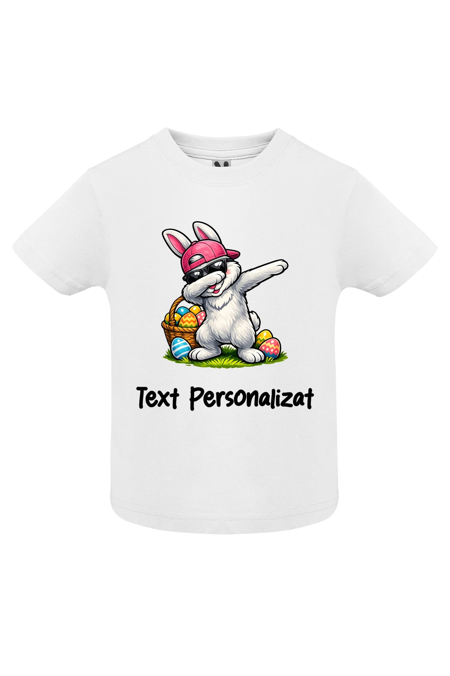 Tricou copii iepuraș Paște personalizat – model cool unisex