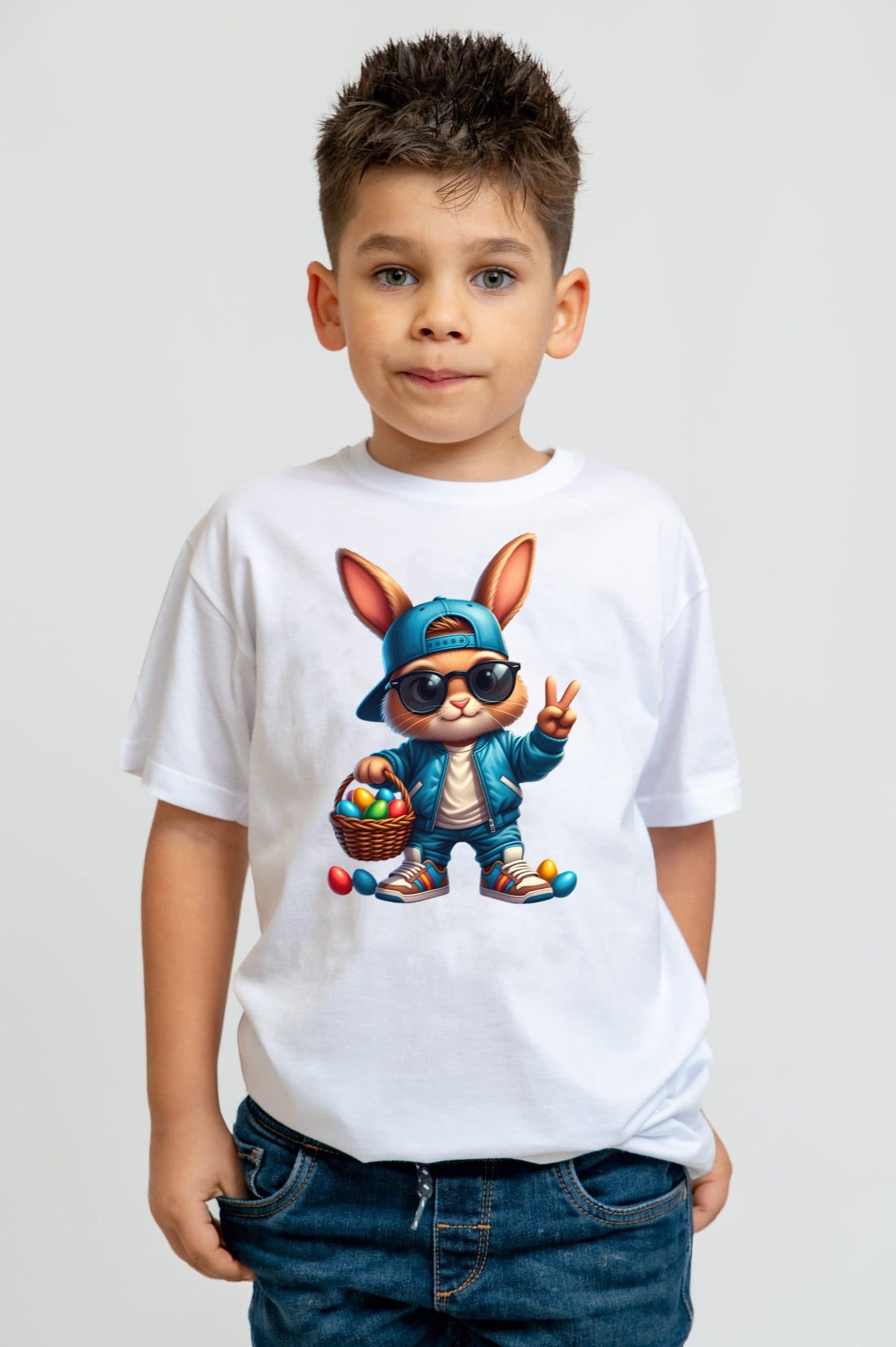 Tricou iepuras Paste baietel 1