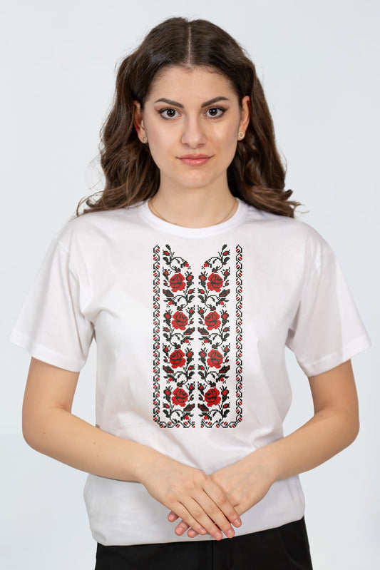 Tricou Motiv Floral Traditional 1