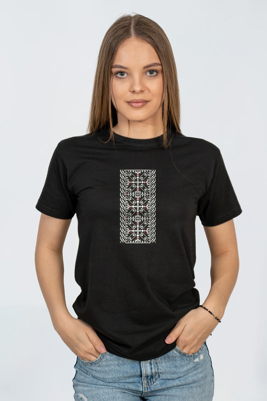 Tricou Motiv Traditional Verde 3