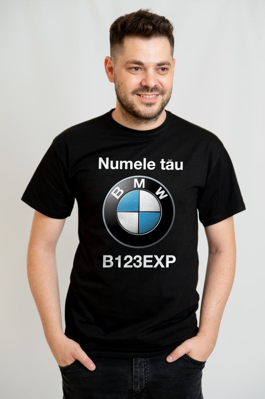 Tricou Personalizat BMW – Numele tau & Numar Auto