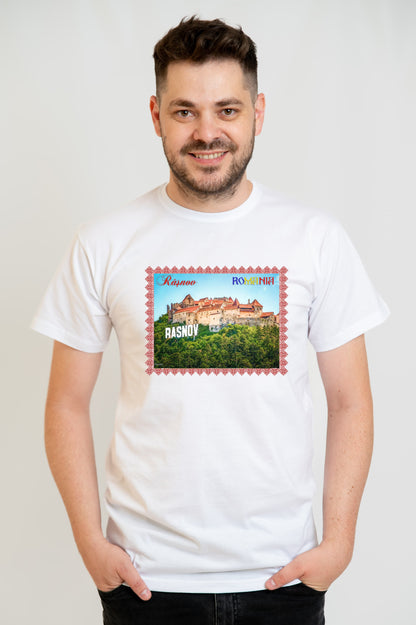 Suvenir Romania Rasnov Cetate - Tricou print DTF personalizat