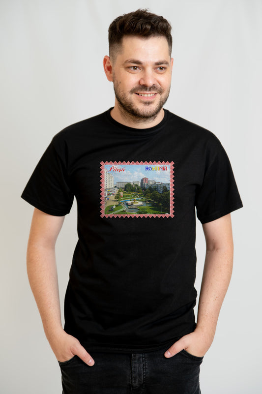 Tricou souvenir Pitesti Romania – cadou personalizat din bumbac